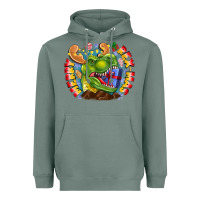 Sage Merry Rexmas Heavyweight Hoodie - CowhideDigitalArt