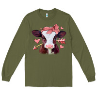 Army Green valentines day baby calf Long Sleeve Tee - Jasminsmagicworld