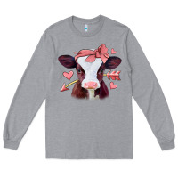 Heather Grey valentines day baby calf Long Sleeve Tee - Jasminsmagicworld