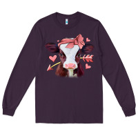 Plum valentines day baby calf Long Sleeve Tee - Jasminsmagicworld