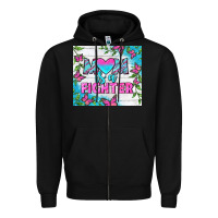 Black Mom Is A Fighter Tumbler Zipper Hoodie - BundleAndBundleShop