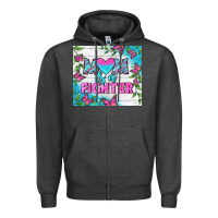 Mom Is A Fighter Tumbler Zipper Hoodie | Teevron