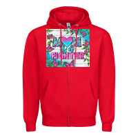 Red Mom Is A Fighter Tumbler Zipper Hoodie - BundleAndBundleShop