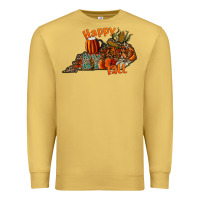 Antique Gold happy fall Premium Sweatshirt - CowhideDigitalArt