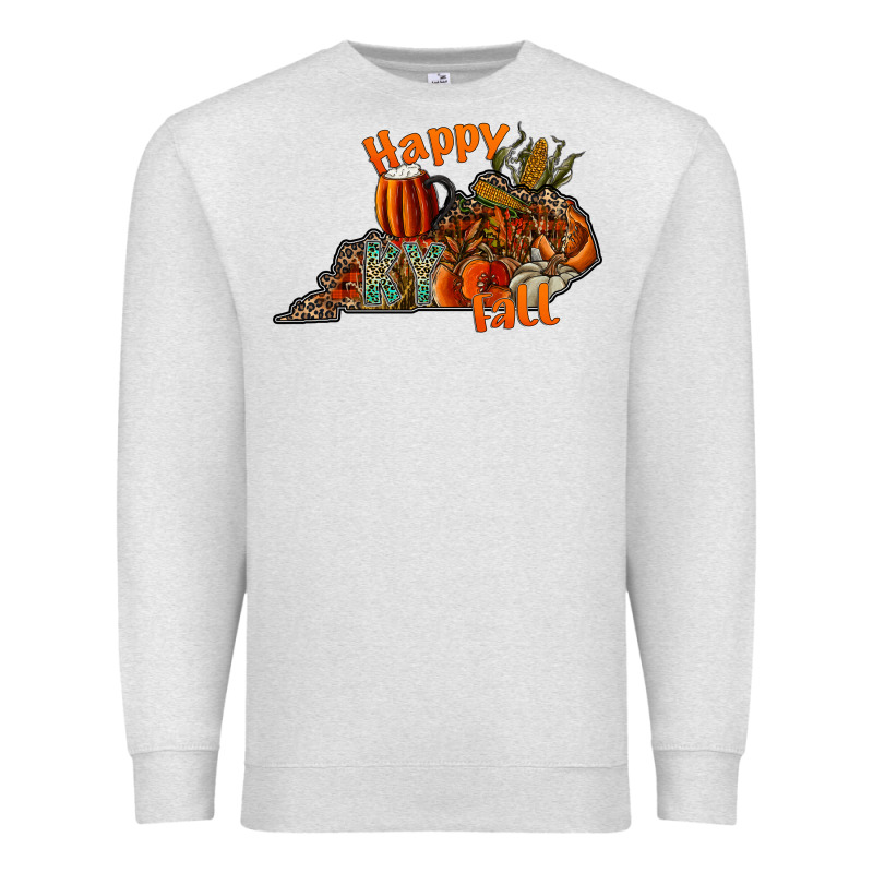 Happy Fall Premium Sweatshirt by CowhideDigitalArt | Teevron