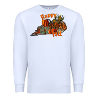 White happy fall Premium Sweatshirt - CowhideDigitalArt