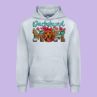 Dachshund Mom Urban Hoodie Designed By Artiststas