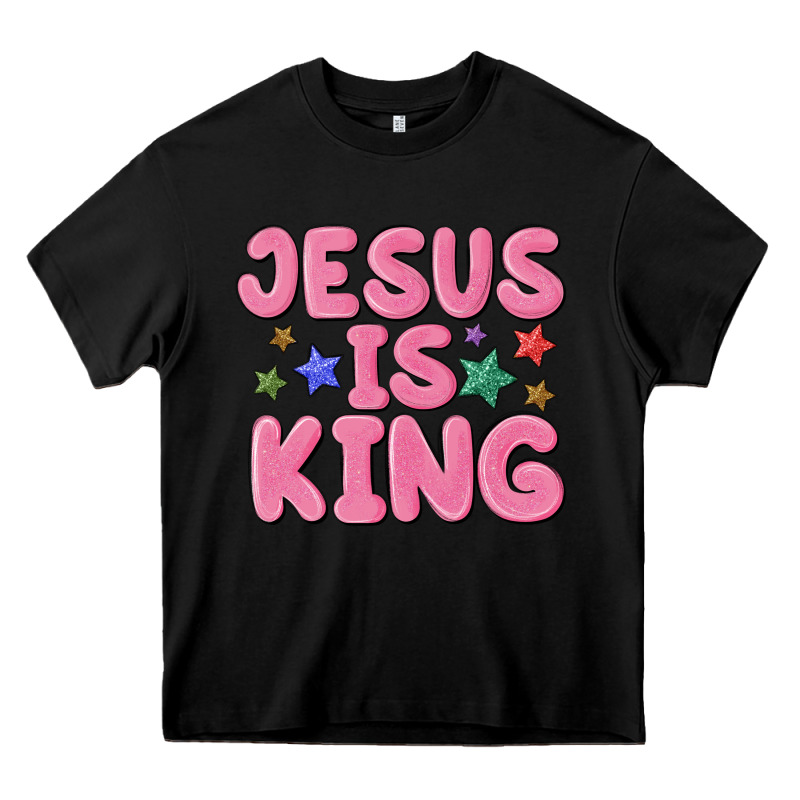 Jesus Is King Heavy Core Tee by MaliasSmallBusiness | Teevron