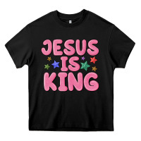 Black jesus is king Heavy Core Tee - MaliasSmallBusiness