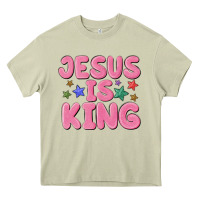 Mossy jesus is king Heavy Core Tee - MaliasSmallBusiness