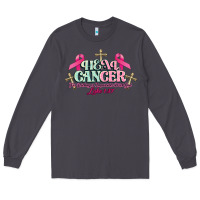 Smoke Heal Cancer Luke 1:37 cross Cancer Awareness Long Sleeve Tee - HowdyJamesFarm