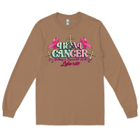 Toasted Coconut Heal Cancer Luke 1:37 cross Cancer Awareness Long Sleeve Tee - HowdyJamesFarm