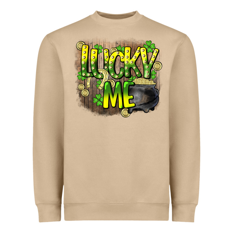 Lucky Me St. Patricks Day Heavyweight Sweatshirt by HowdyJamesFarm | Teevron