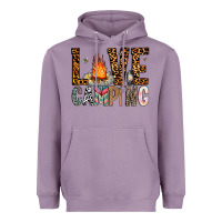 Lavender Love Camping Heavyweight Hoodie - CowhideDigitalArt