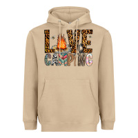 Mushroom Love Camping Heavyweight Hoodie - CowhideDigitalArt