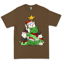 Cacao Christmas cat tree Premium Tee - MaliasSmallBusiness