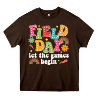 Chocolate Brown field day let the games begin Heavy Core Tee - JahusDesignShop