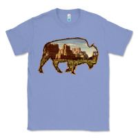 Colony Blue Bison Silhouette Desert Landscape Classic Tee - Bettercallsaul
