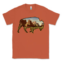 Copper Bison Silhouette Desert Landscape Classic Tee - Bettercallsaul