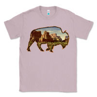 Lilac Bison Silhouette Desert Landscape Classic Tee - Bettercallsaul