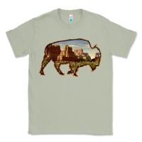 Matcha Bison Silhouette Desert Landscape Classic Tee - Bettercallsaul
