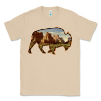 Mushroom Bison Silhouette Desert Landscape Classic Tee - Bettercallsaul