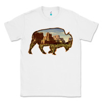 White Bison Silhouette Desert Landscape Classic Tee - Bettercallsaul