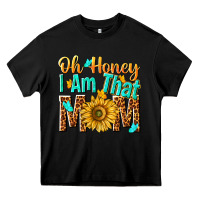Black oh honey i am that mom Heavy Core Tee - NancyCooperArtShop