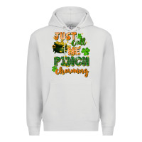 Dove Grey Just call me pinch charming St. Patricks Day Premium Hoodie - FaDigitalArtStudio