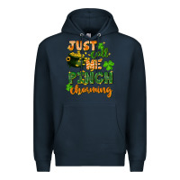 Navy Just call me pinch charming St. Patricks Day Premium Hoodie - FaDigitalArtStudio