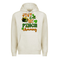 Oatmeal Heather Just call me pinch charming St. Patricks Day Premium Hoodie - FaDigitalArtStudio