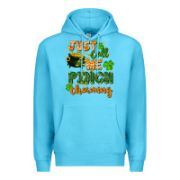 Ocean Blue Just call me pinch charming St. Patricks Day Premium Hoodie - FaDigitalArtStudio