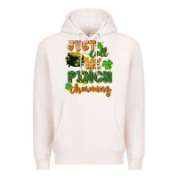 Pale Pink Just call me pinch charming St. Patricks Day Premium Hoodie - FaDigitalArtStudio