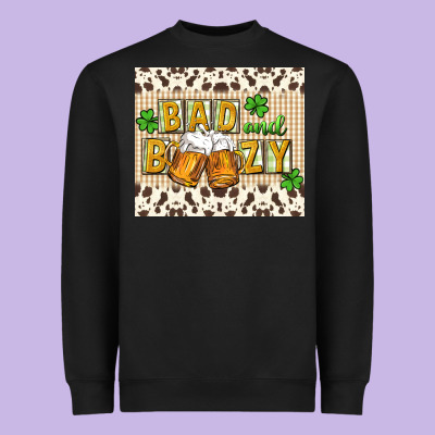 Bad And Boozy Heavyweight Sweatshirt Designed By Cowgirlartshop
