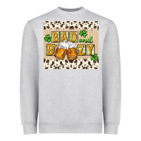 Heather Grey Bad and boozy Heavyweight Sweatshirt - CowGirlArtShop
