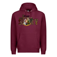 Burgundy true story holy family Premium Hoodie - RanaPortraitStore