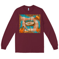 Burgundy just here for the pie Long Sleeve Tee - TumblerDesignByShophia