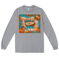 Heather Grey just here for the pie Long Sleeve Tee - TumblerDesignByShophia
