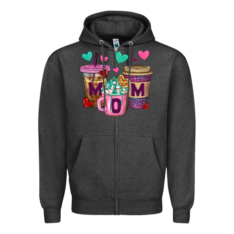 Western Mom Coffee Cups Zipper Hoodie by BundleAndBundleShop | Teevron
