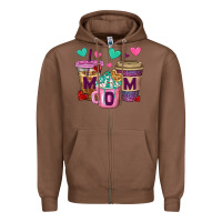 Chestnut Western Mom Coffee Cups Zipper Hoodie - BundleAndBundleShop