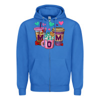 True Royal Western Mom Coffee Cups Zipper Hoodie - BundleAndBundleShop