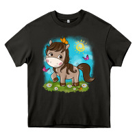Asphalt little cute horse Heavy Core Tee - NancyCooperArtShop