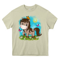 Mossy little cute horse Heavy Core Tee - NancyCooperArtShop