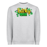Heather Grey lucky mini st patricks Heavyweight Sweatshirt - HowdyJamesFarm
