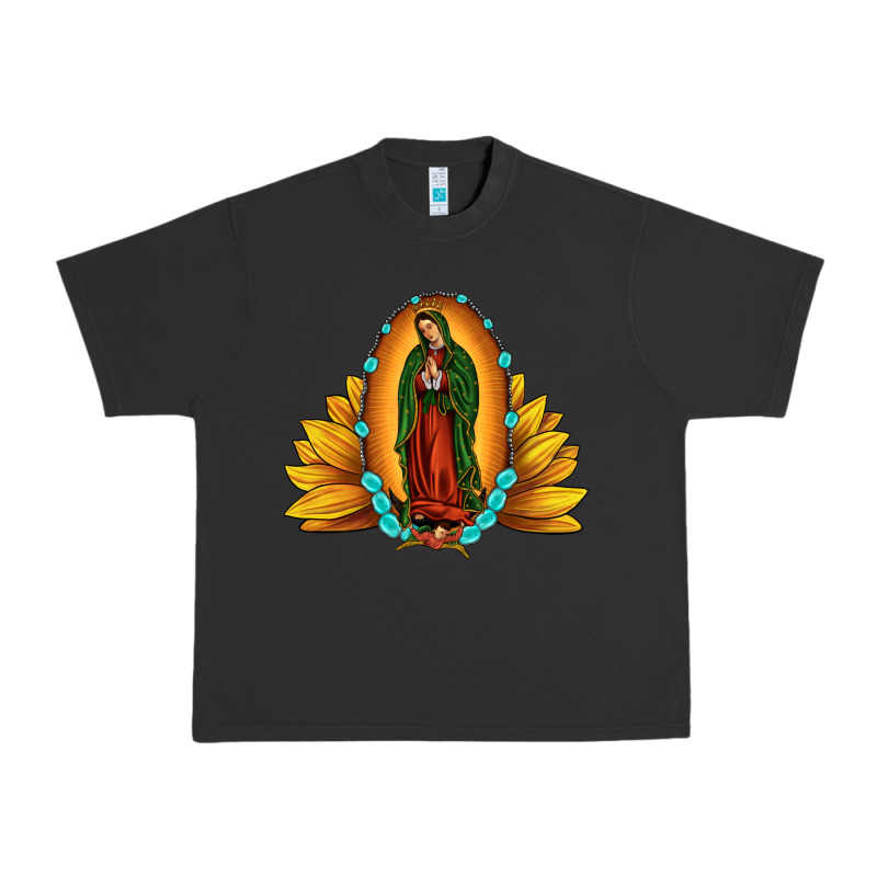 Sunflower Our Lady Of Guadalupe Urban Heavy Tee by JahusDesignShop | Teevron