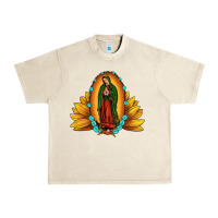 Sandshell sunflower our lady of guadalupe Urban Heavy Tee - JahusDesignShop