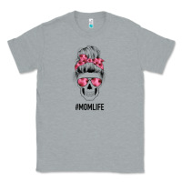 Heather Grey Pink Flower Mom Skull Classic Tee - Bettercallsaul