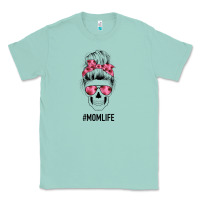 Seafoam Pink Flower Mom Skull Classic Tee - Bettercallsaul