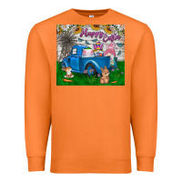 Carrot happy easter truck Premium Sweatshirt - CowhideDigitalArt