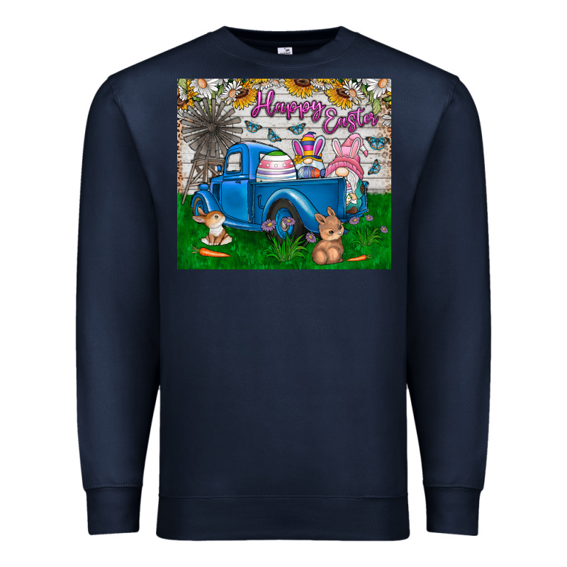 Happy Easter Truck Premium Sweatshirt by CowhideDigitalArt | Teevron